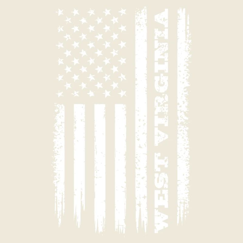 Drapeau des États-Unis Cadeau de l’État de Virginie-Occidentale