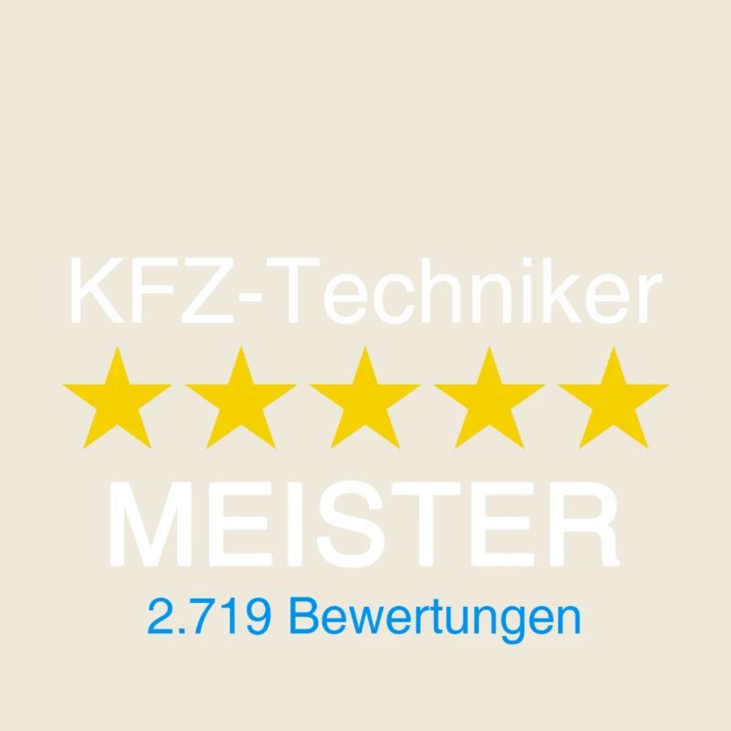 KFZ Techniker Meister mit Bewertung weiss