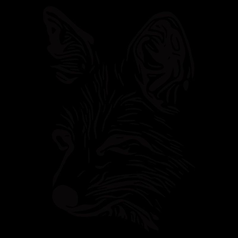 Fox Portrait Drawing