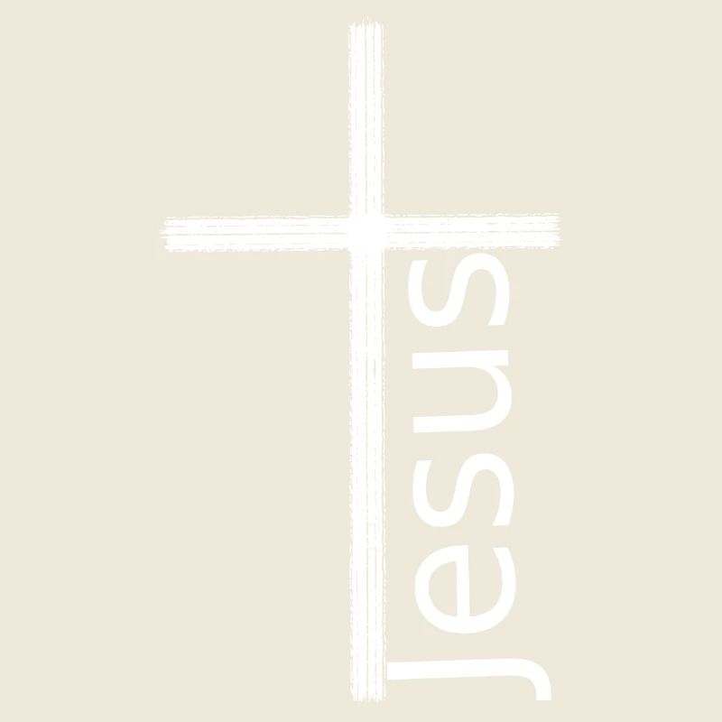Cross Jesus white
