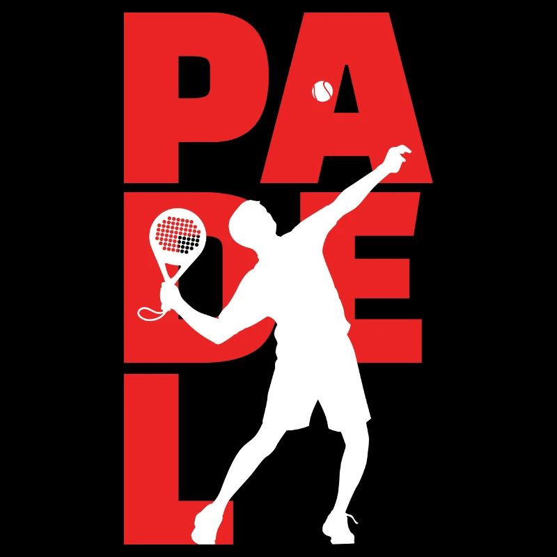 Padel Spieler Spruch Schläger Tennis Training Ball