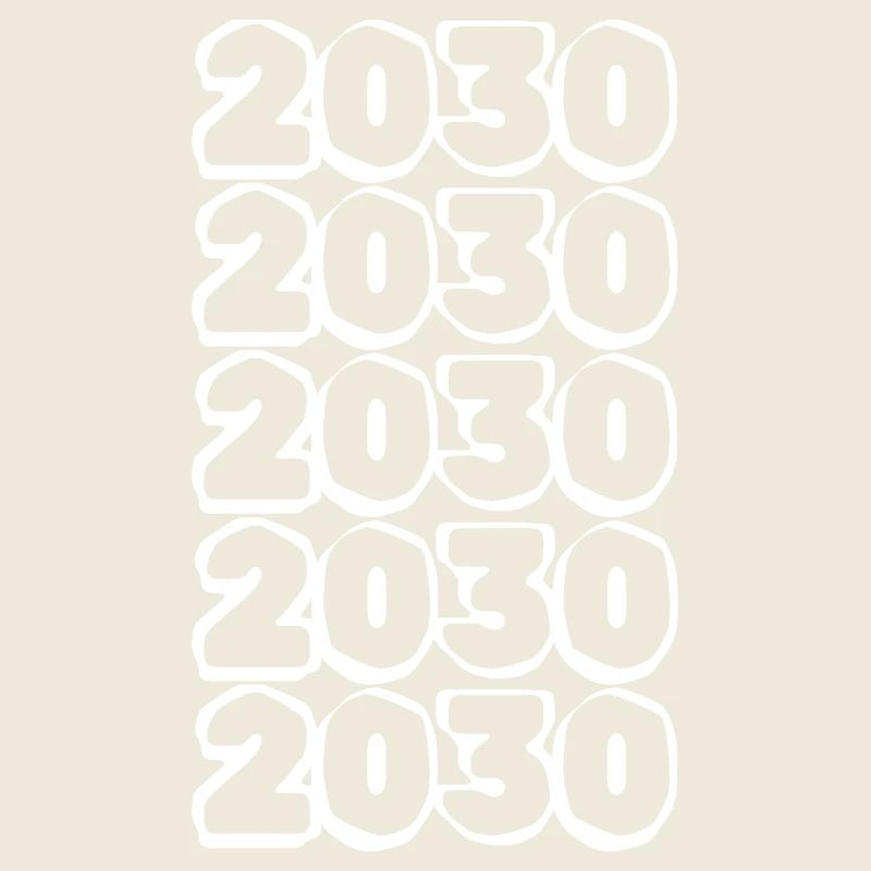 Années futures 2030 Conception