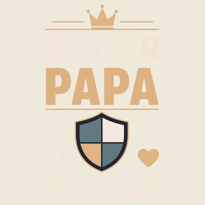 Bester Papa Schild Design