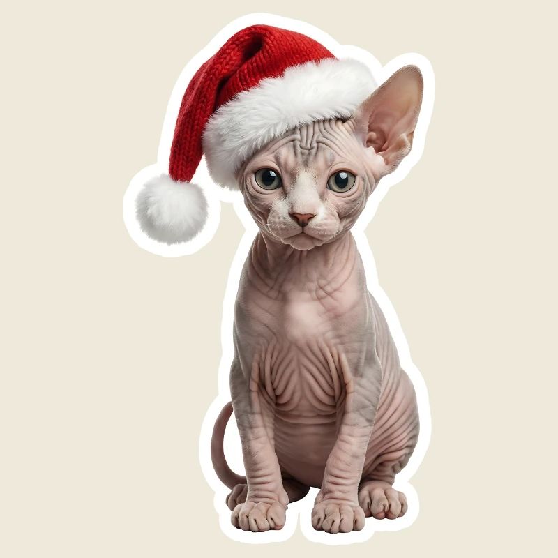 Chat Sphinx - Chaleureux à Noël