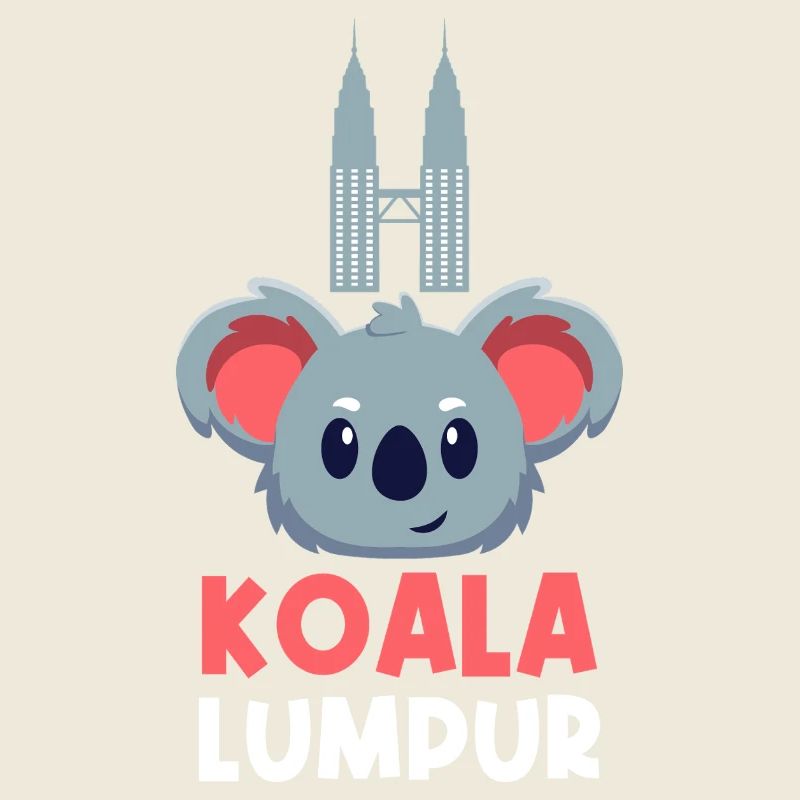 Koala Lumpur Jeu de mots de voyage mignon