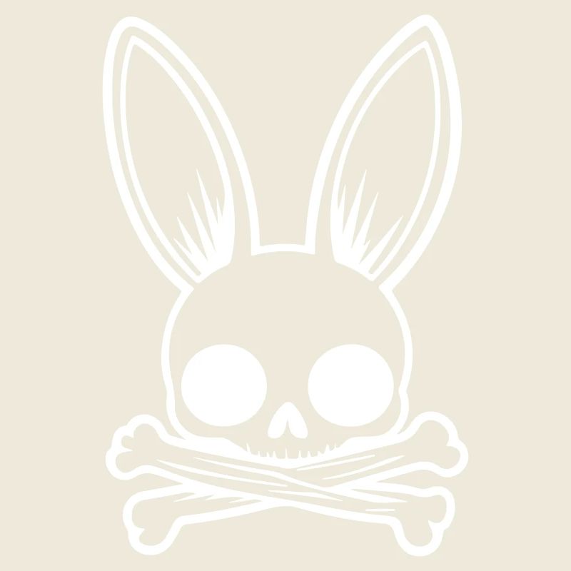 Lapin Drôle Crâne de Pâques