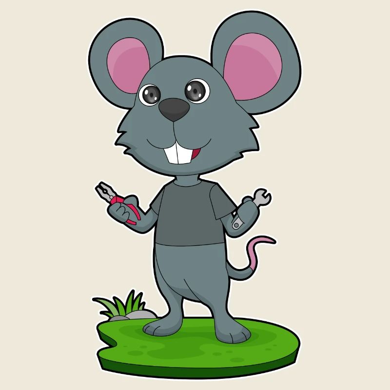 Mouse Craftsman Pliers Wrench