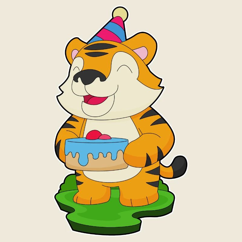 Tiger Birthday Cake