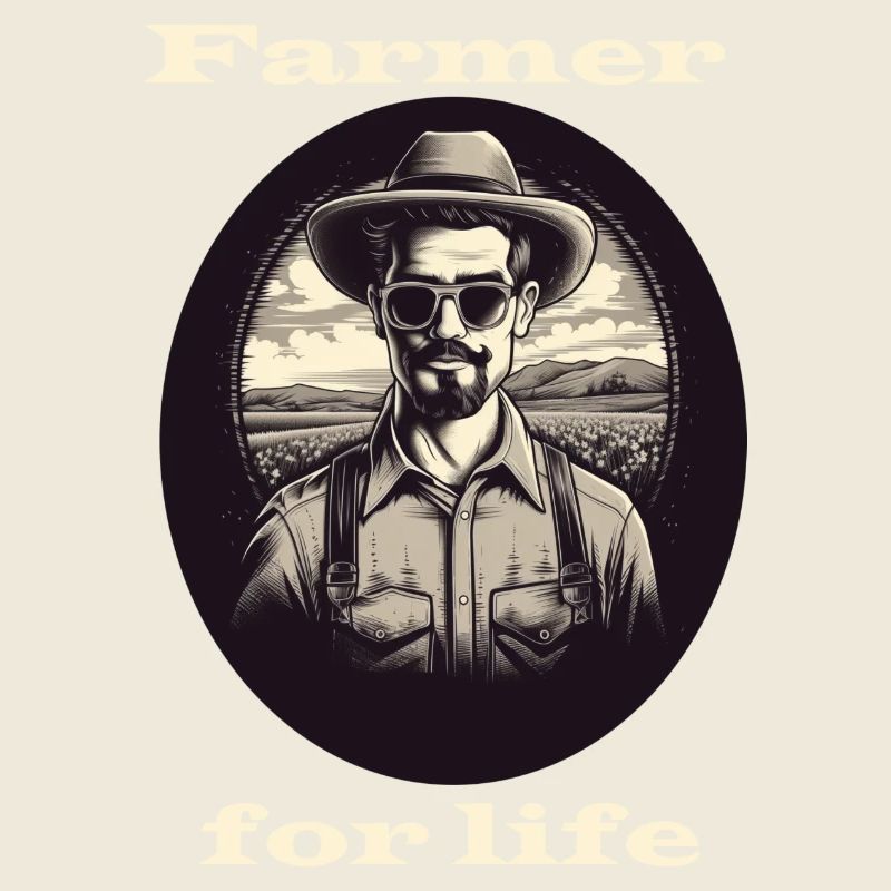 Farmer for life white