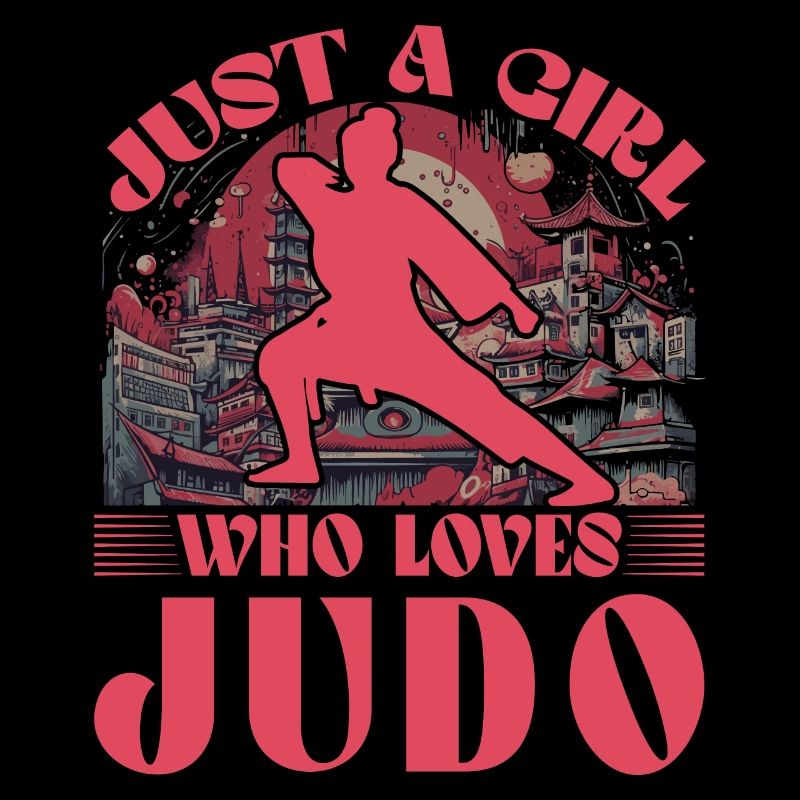 Nur ein Mädchen, das Judo liebt
