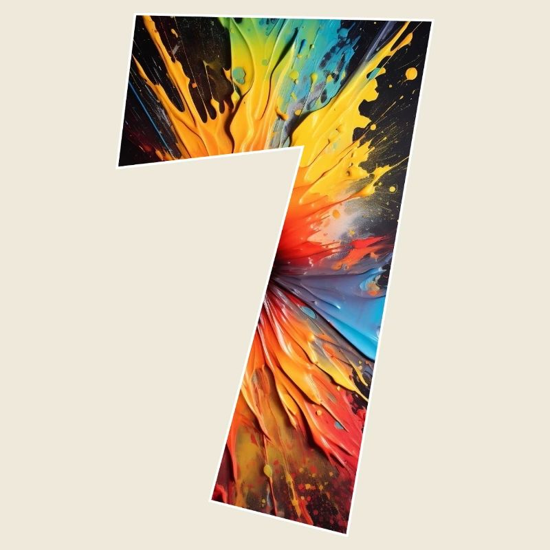 NUMBER 7 YEARS 7TH BIRTHDAY