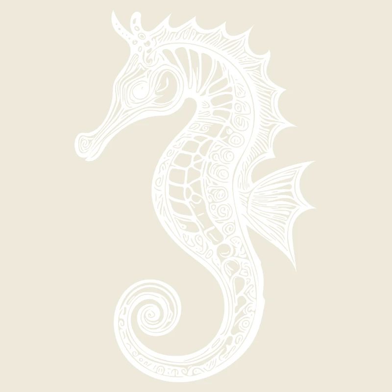 Süsses Vintage Seepferdchen - Cooles Seepferd