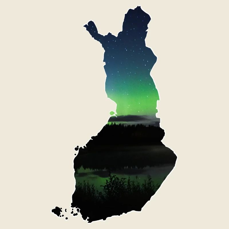 Die Karte von Finnland