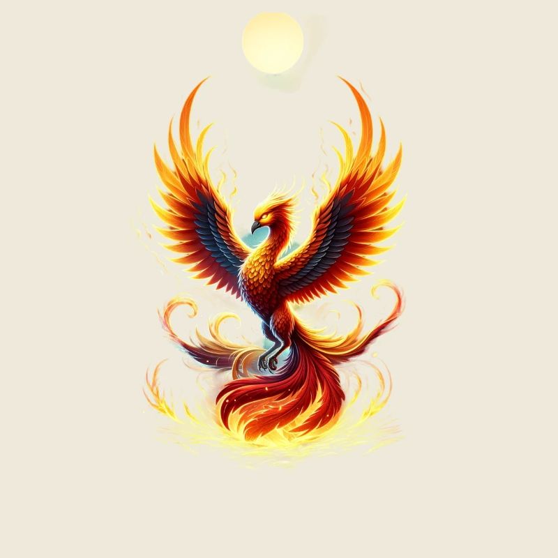 Phönix Feuerwirbel Farbenpracht