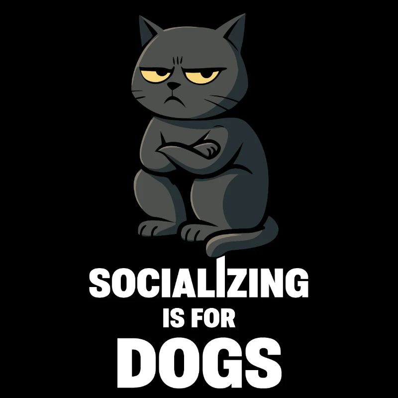 La socialisation est pour les chiens – Humeur de chat antisociale
