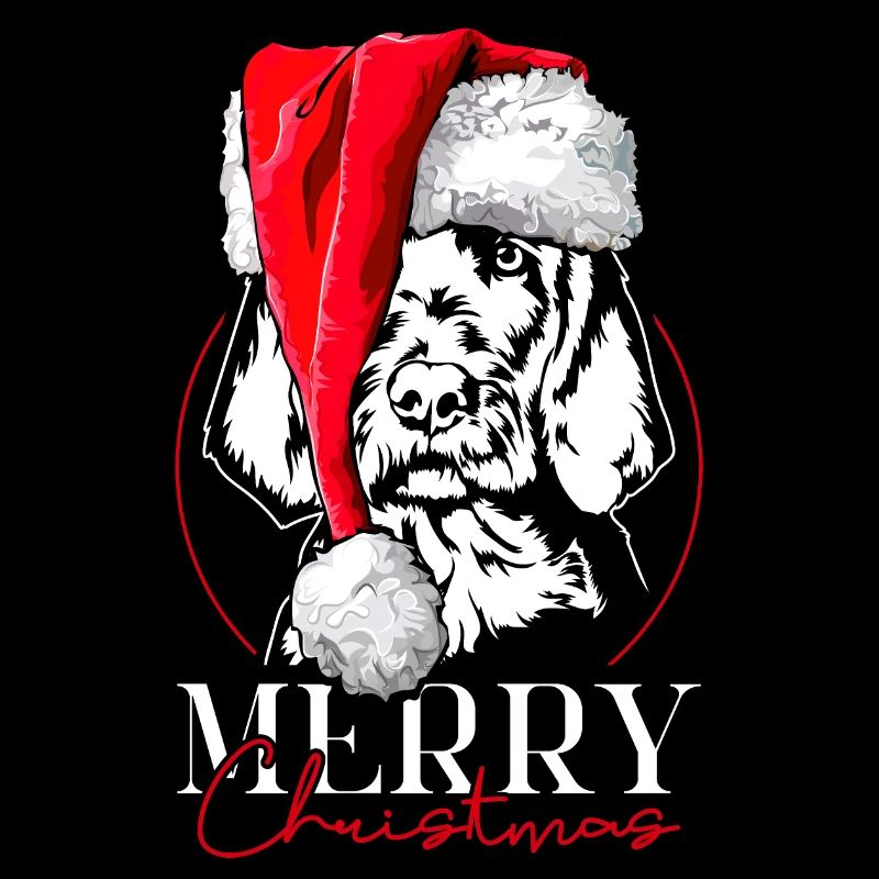 Santa Wirehaired Vizsla Merry Christmas Wilsigns