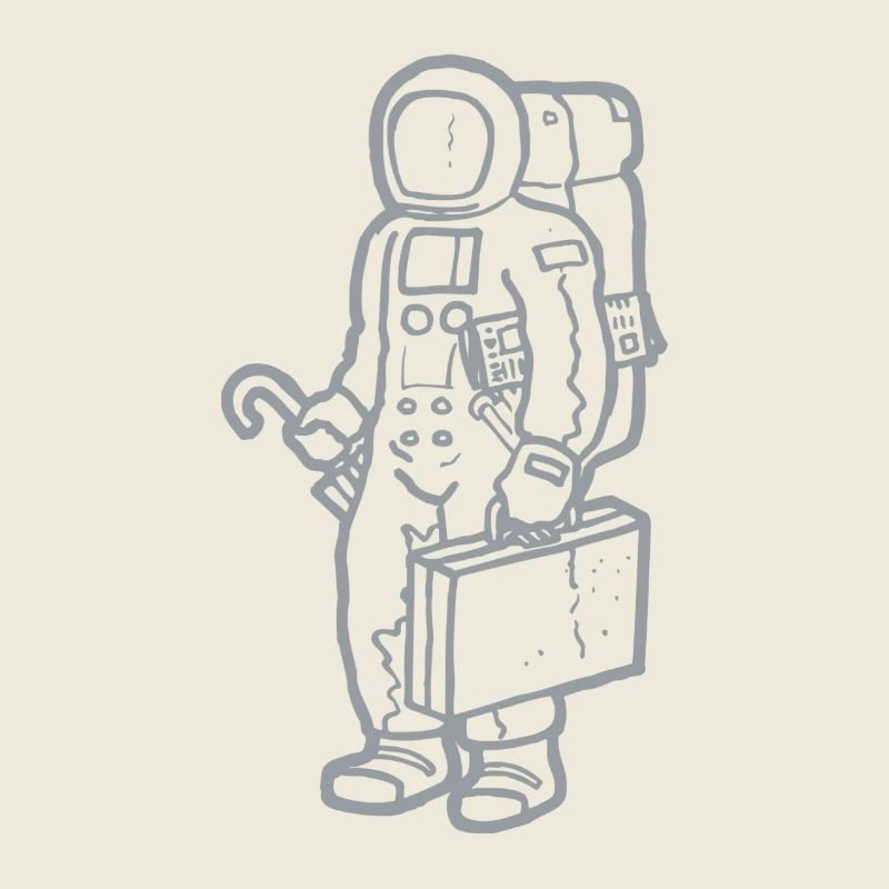 Spaceman in silver 2