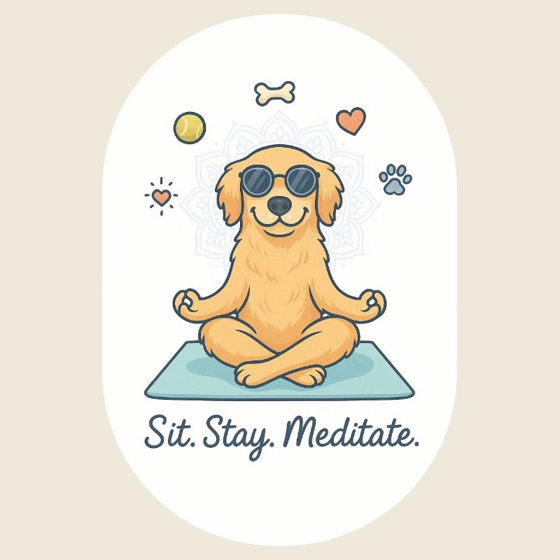 Zen Golden Retriever: The Fluffy Life Coach