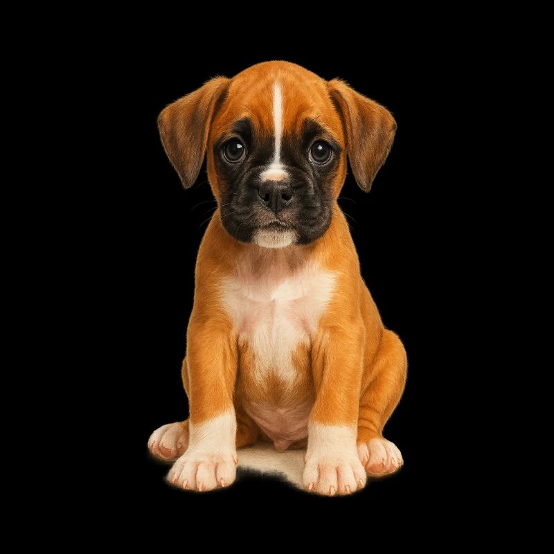Mignon chiot boxer – motif de chien réaliste