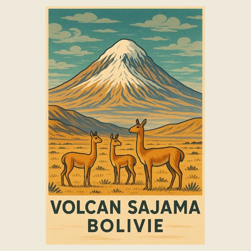 Tee shirt Sajama, Bolivie
