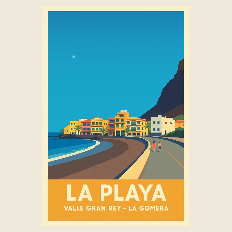 La Playa Affiche Valle Gran Rey