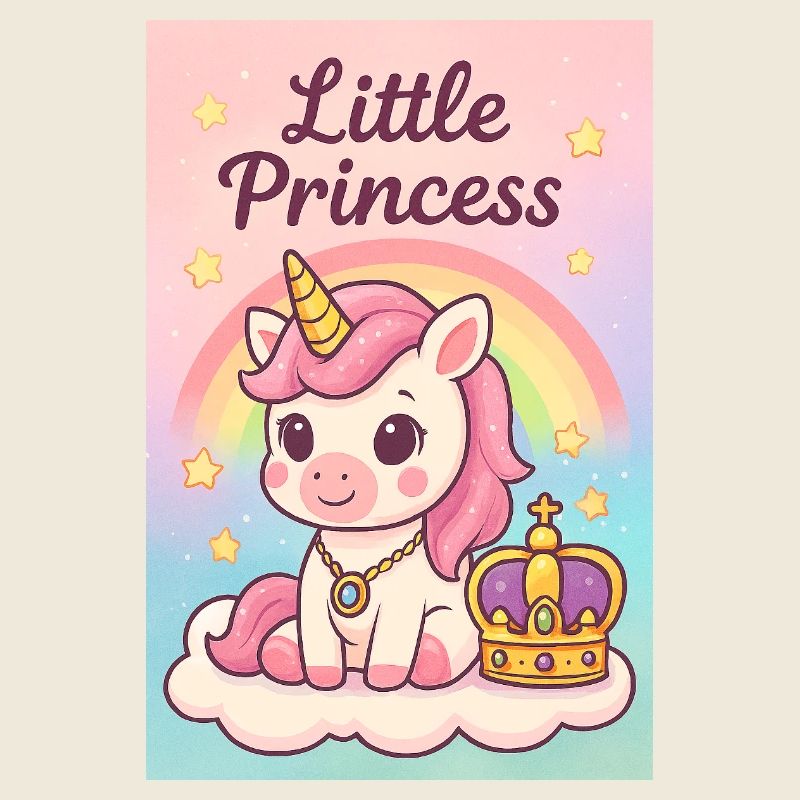 Kleine Einhorn-Prinzessin