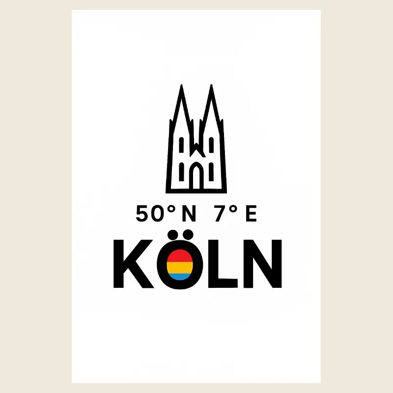 Cologne Compass 50°N 7°E Skyline