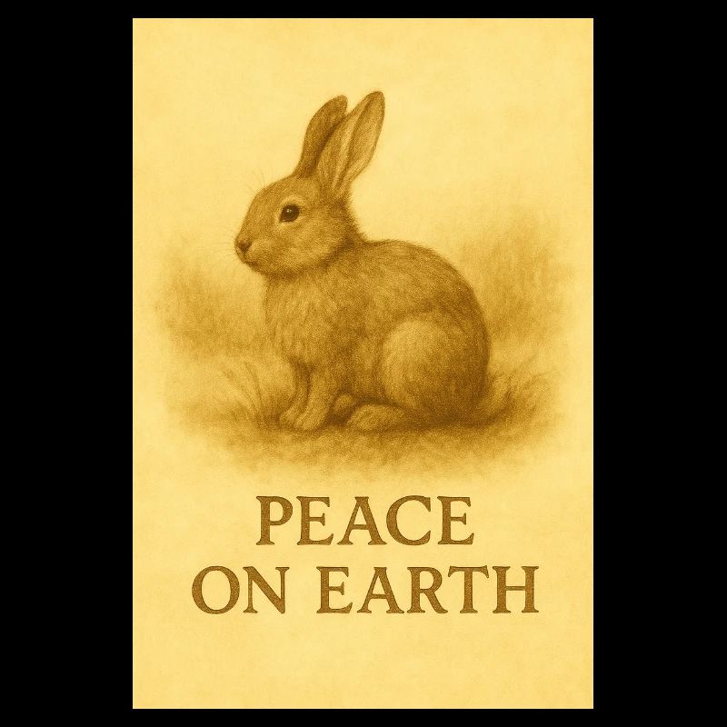 Peace on Earth Rabbit Print