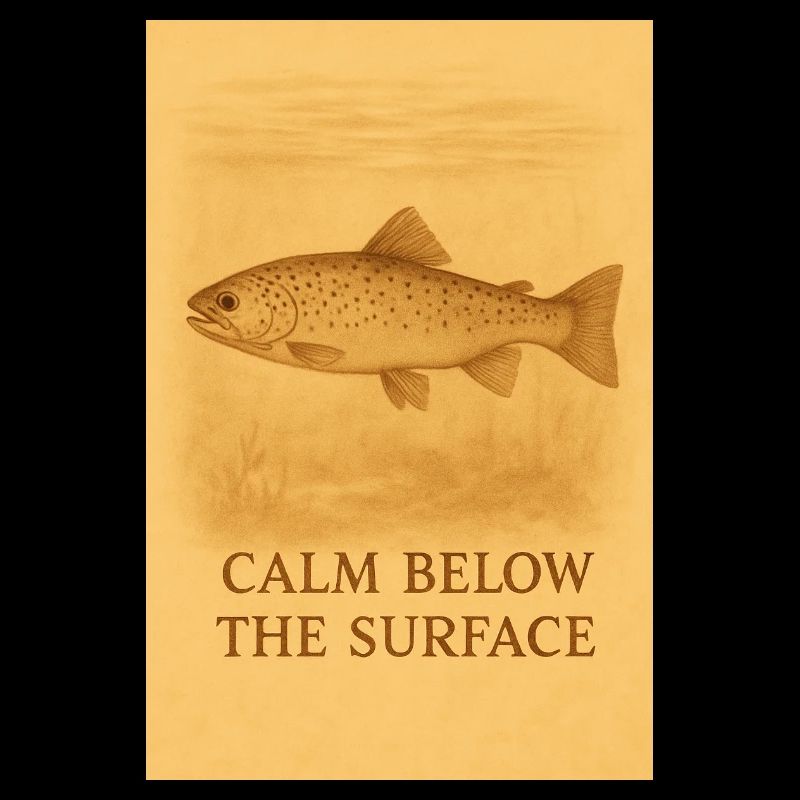 Calm Below the Surface Trout Print