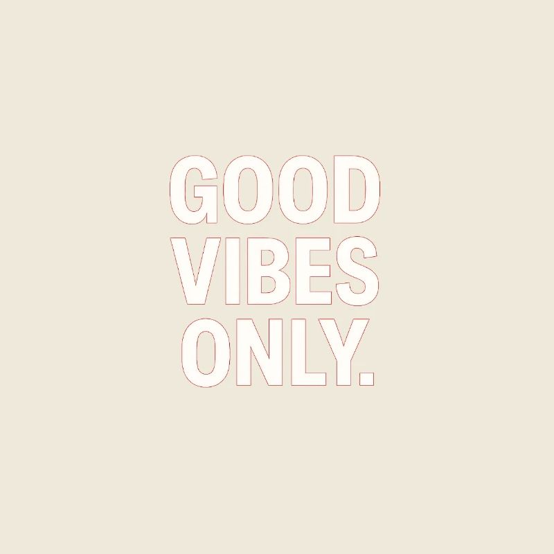 Gute Vibes Only - Neon Kontrast