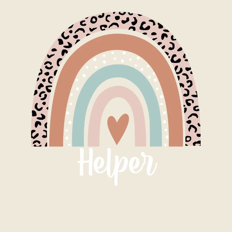 Helper Rainbow Leopard Funny Helper Appreciation