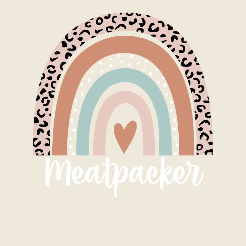 Meatpacker Rainbow Leopard Funny Meatpacker