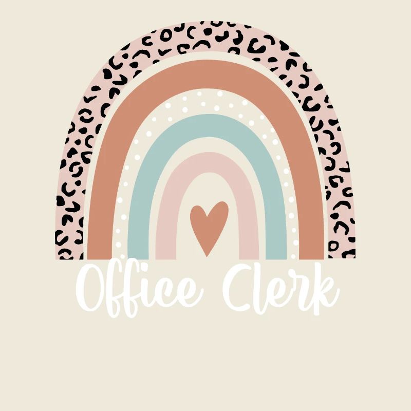 Employé de bureau Rainbow Leopard Drôle Employé de bureau