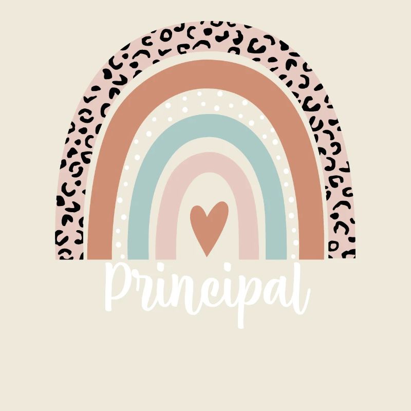 Principal Rainbow Leopard Funny Principal