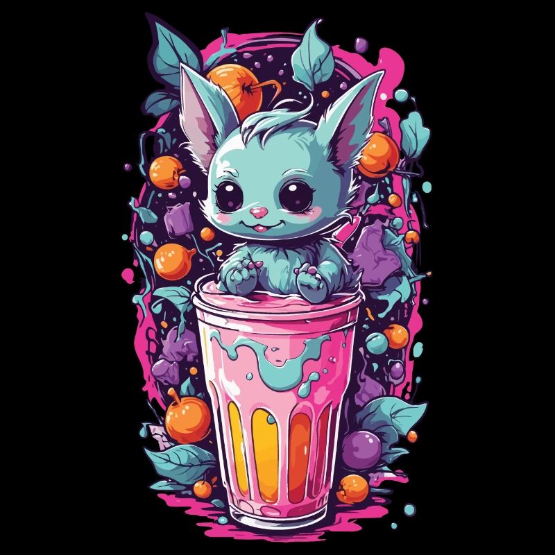 Kawaii Gothic Candy Goth Monster Pastel Design