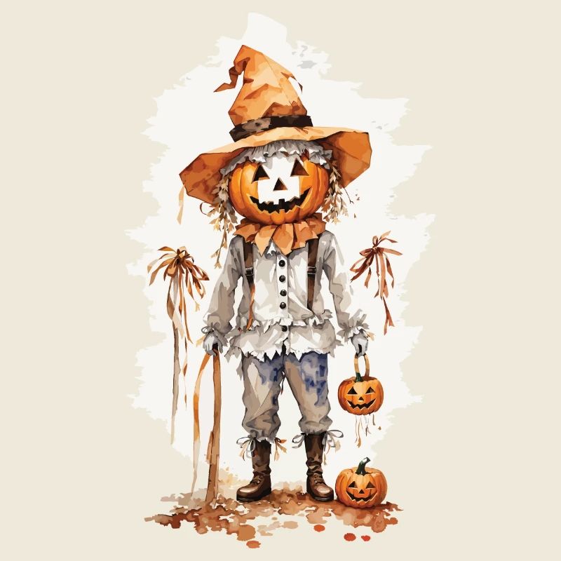 Magical Scarecrow Halloween Cottagecore