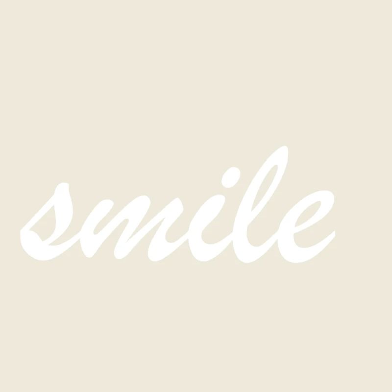 Simple lettering "smile"