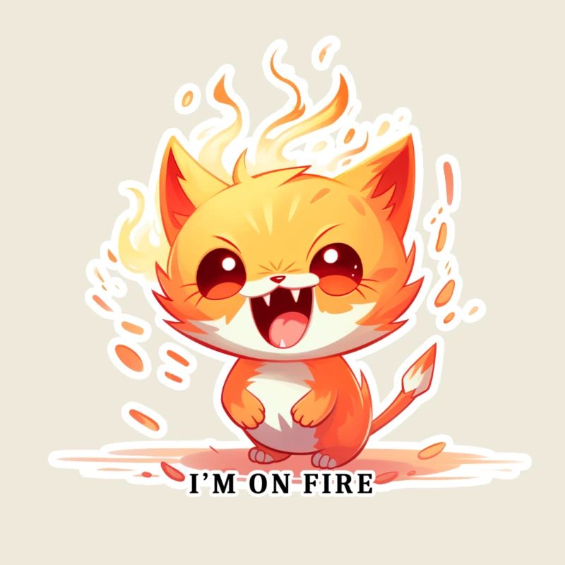 I’m on Fire – Flammende Katze mit Power