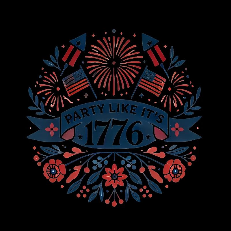 Conception de parti patriotique rétro 1776
