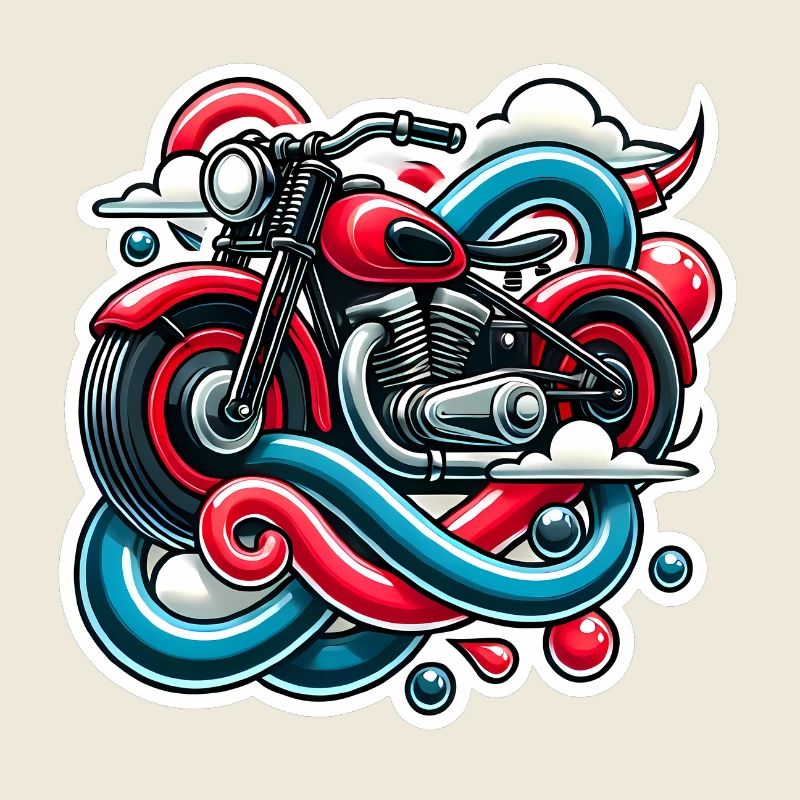 Vintage Motorrad Traumkunst