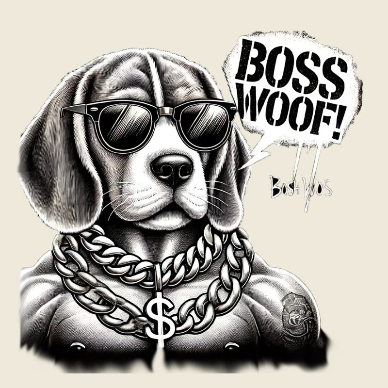 Chien Collier en Or Bosswoof
