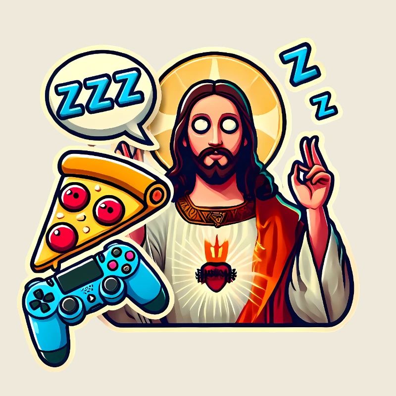 Pixel Gamer Leben Eat Sleep Respawn