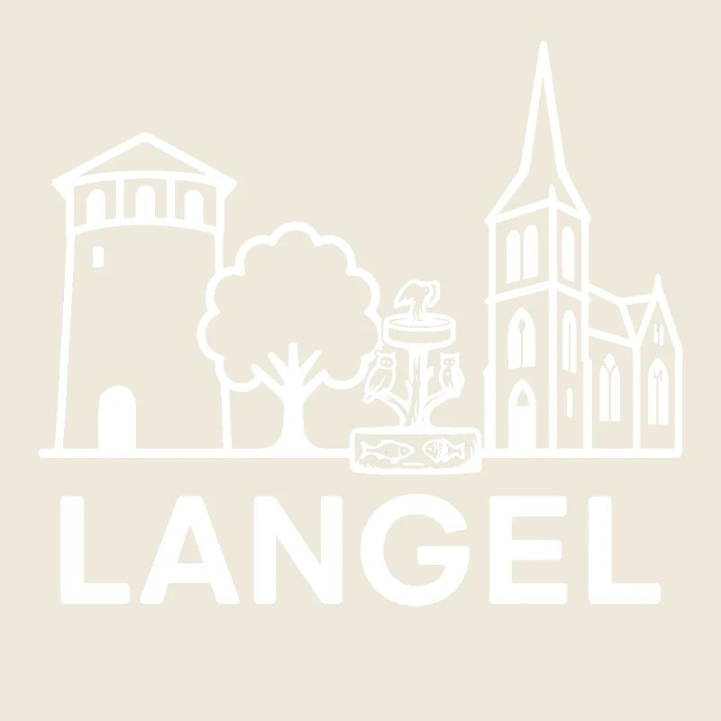Langel Stadtblick Silhouette