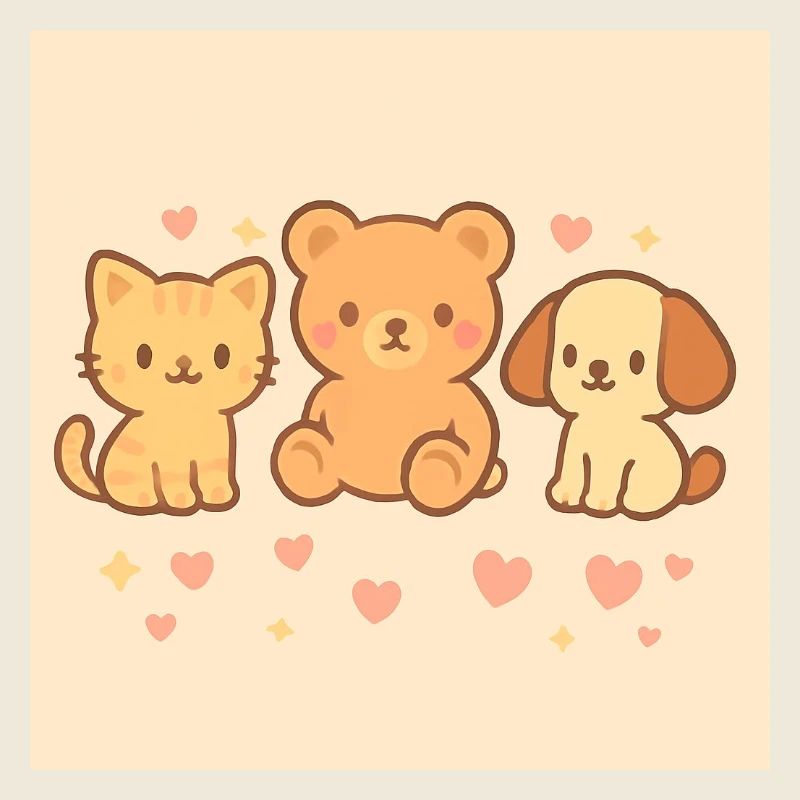 Cute cartoon drawing.