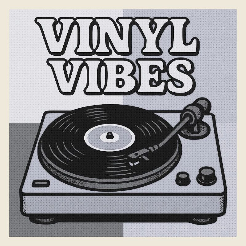 Vinyl Vibes Rétro Platine vinyle design