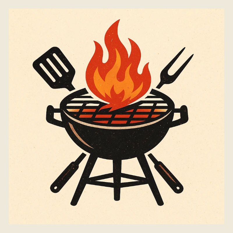 Fiery barbecue evening