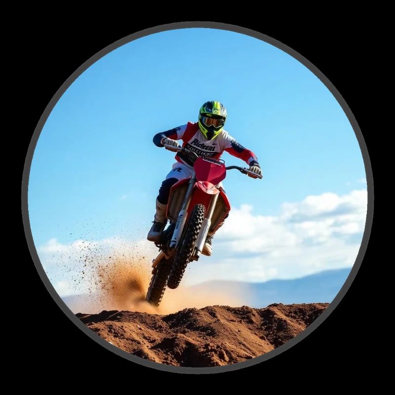 Motocross Farblogo - Dunkelgrau