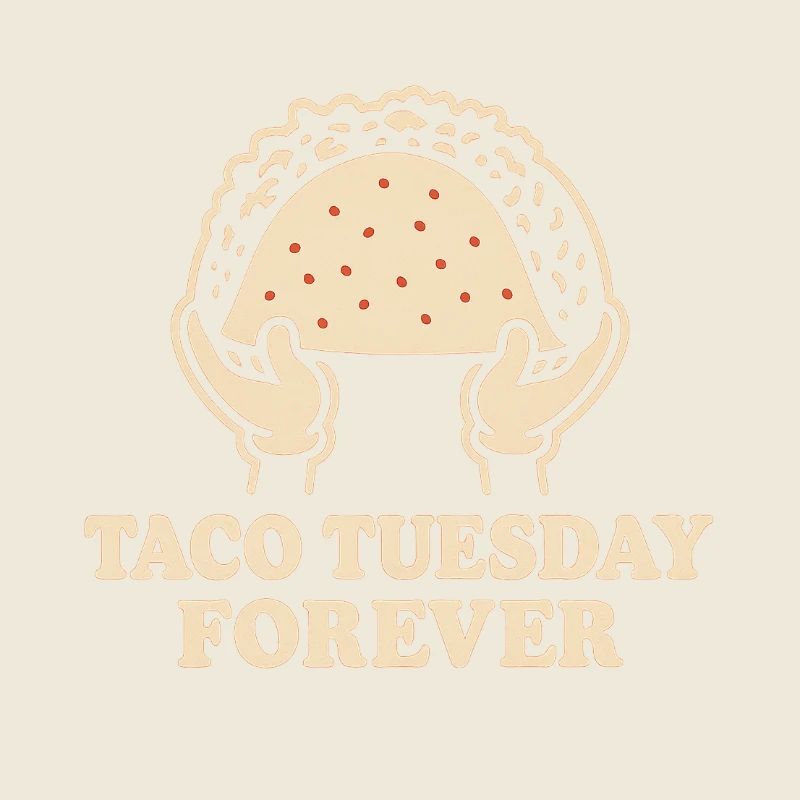Taco Tuesday Forever – Fun Retro Food Design