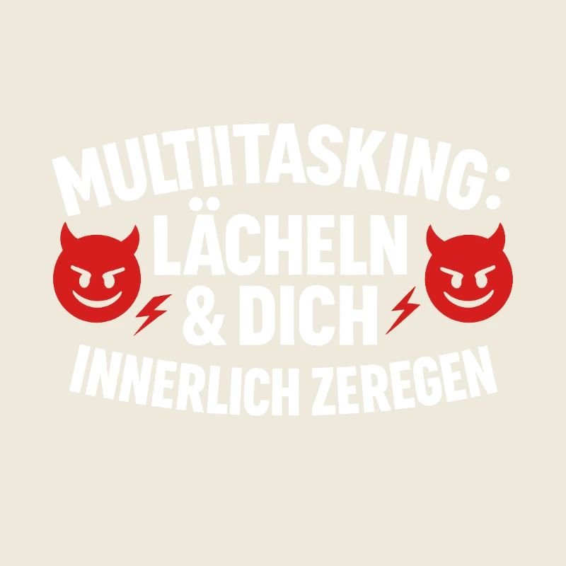 Multitasking Lächeln Innerlich Zerlegen