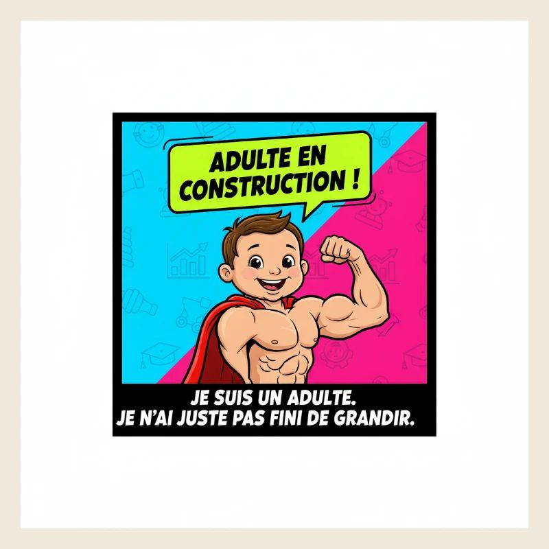 Adulte en Construction Humor